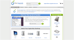 Desktop Screenshot of mac-upgrade-store.com